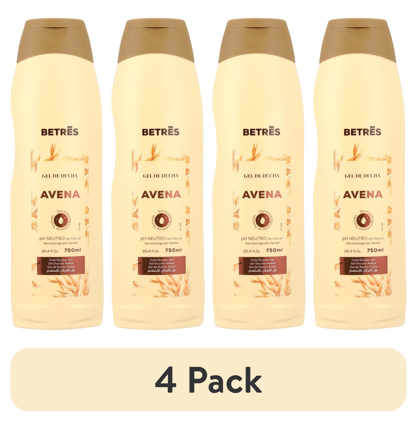 (4 Pack)  Oatmeal Body Wash, Aloe and Glycerin, 25.4 Fl. Oz.