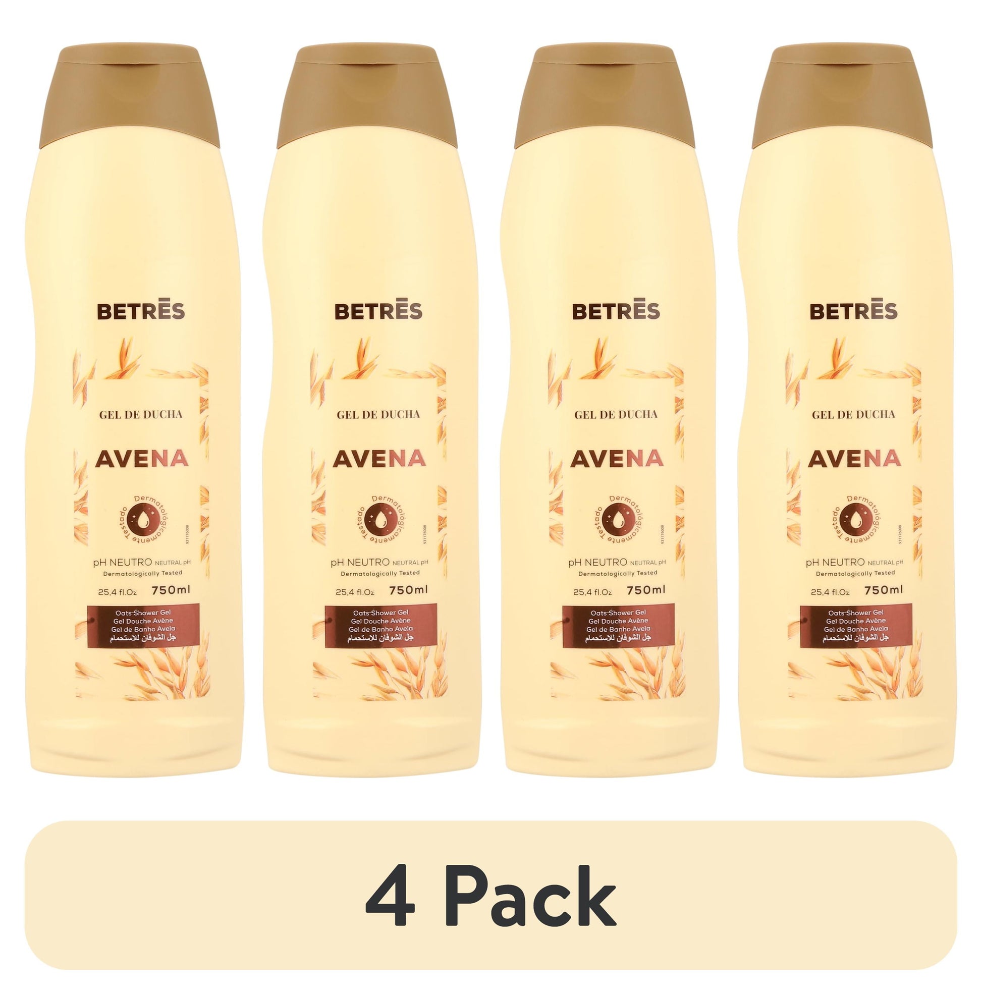 (4 Pack)  Oatmeal Body Wash, Aloe and Glycerin, 25.4 Fl. Oz.